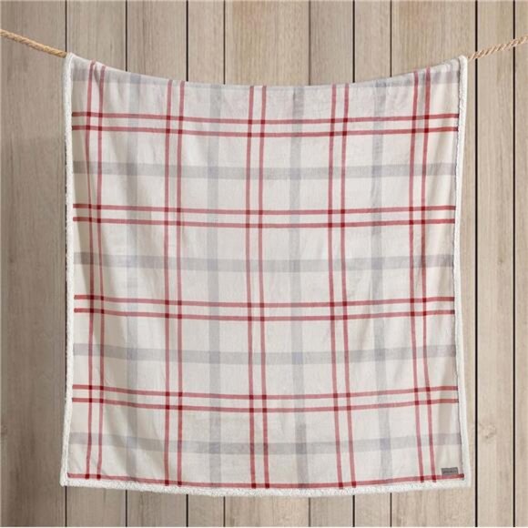 Ultra Soft Plush Throw Blanket Faux Shearling Popcorn Fleece Oversized Cozy - Picture 5 of 7